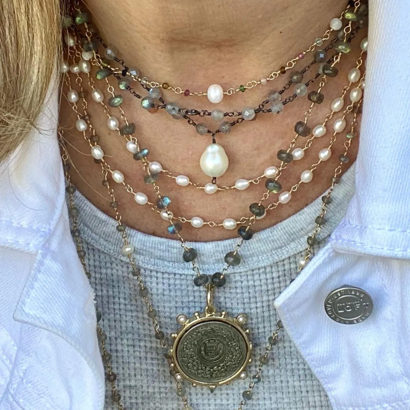 Long Freshwater Pearl Necklace