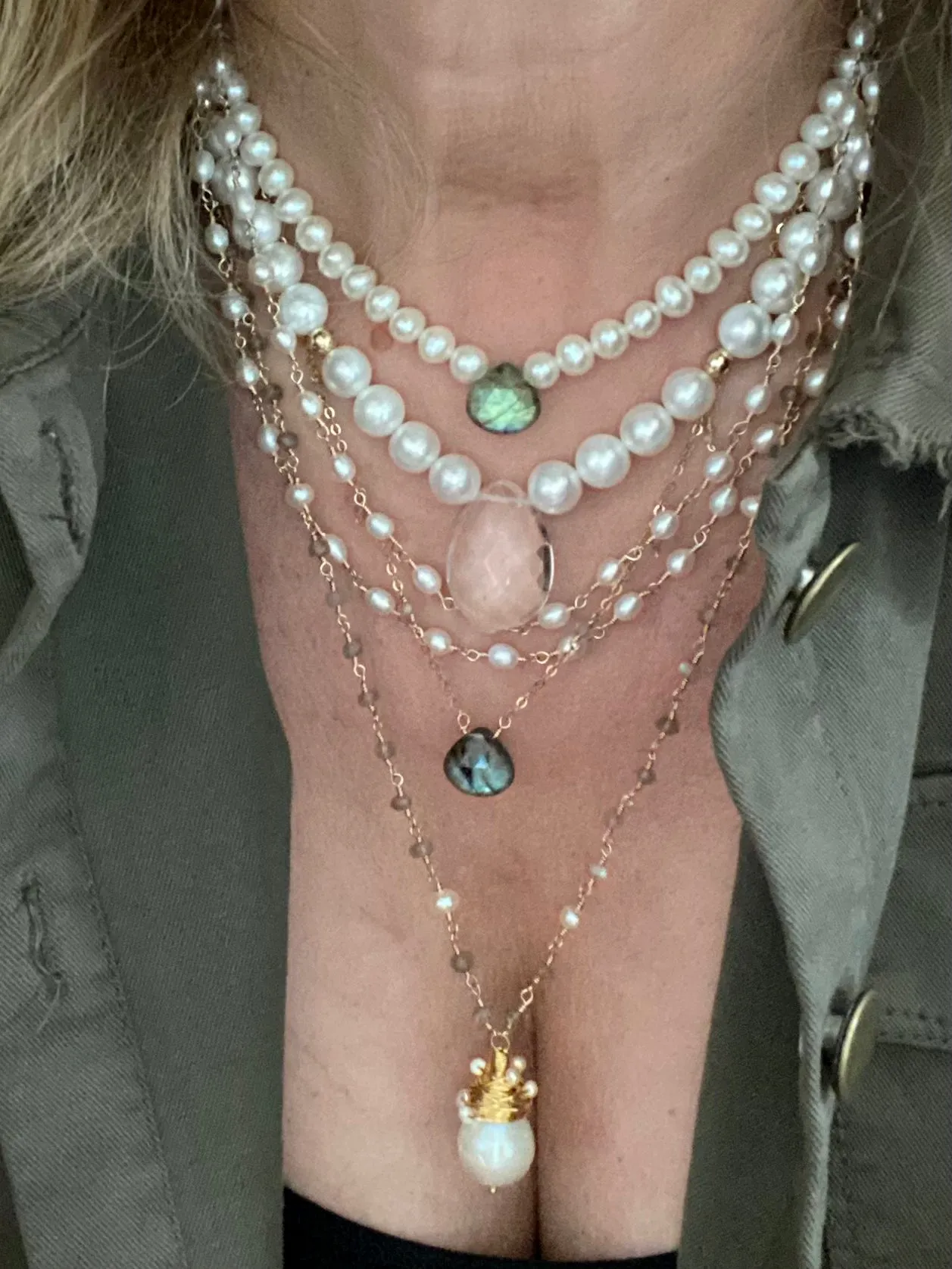 Long Freshwater Pearl Necklace