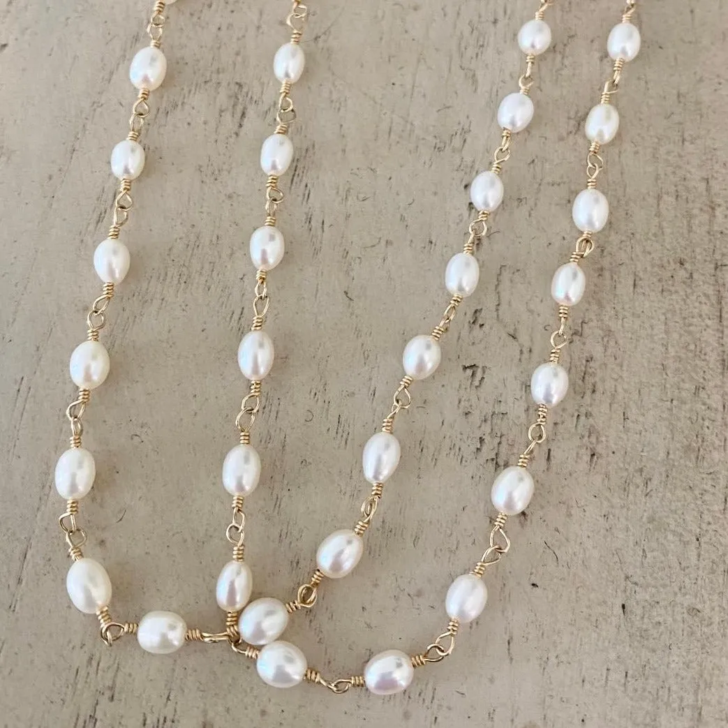 Long Freshwater Pearl Necklace