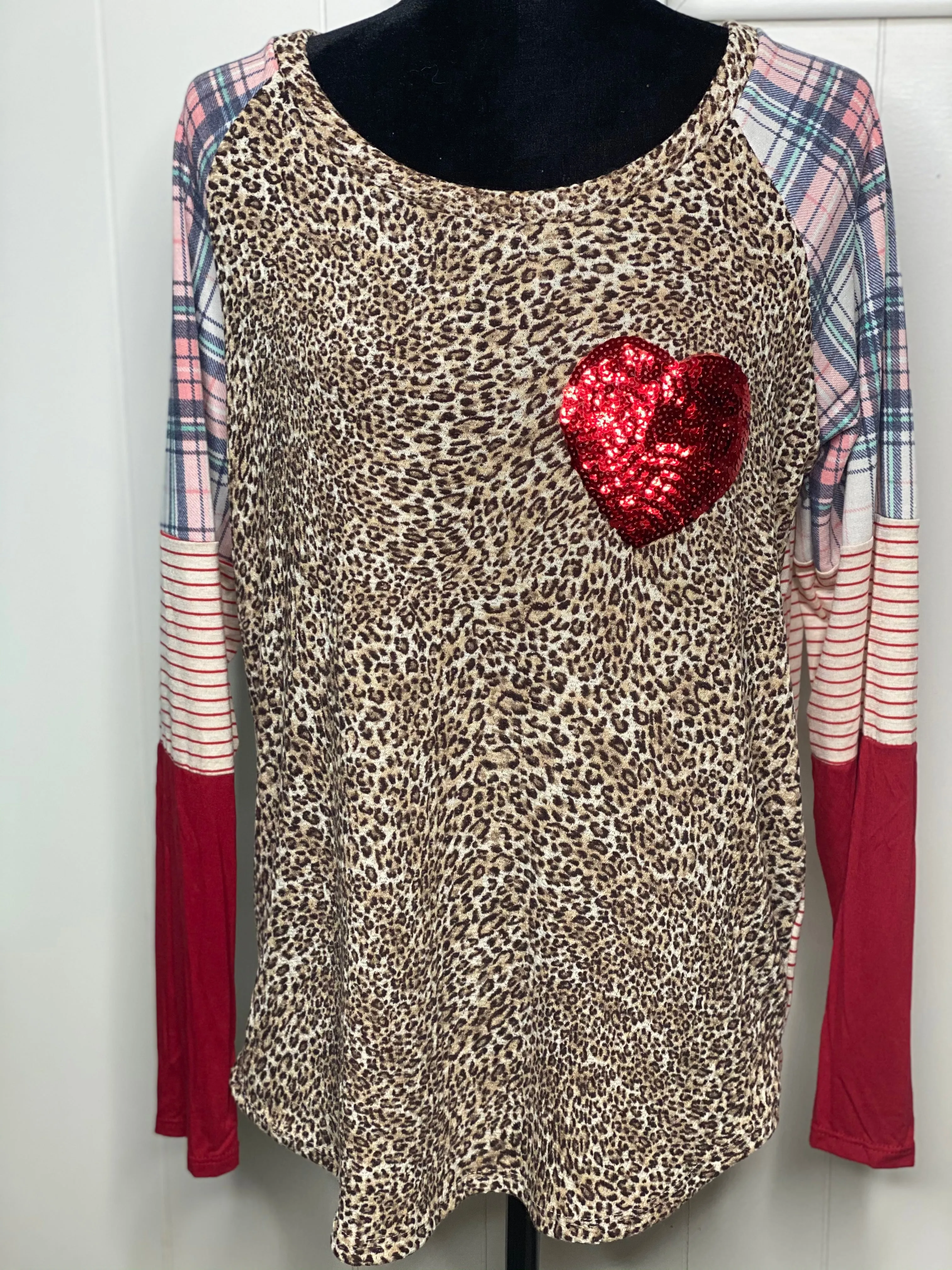 Love You Leopard Top