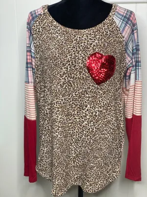 Love You Leopard Top