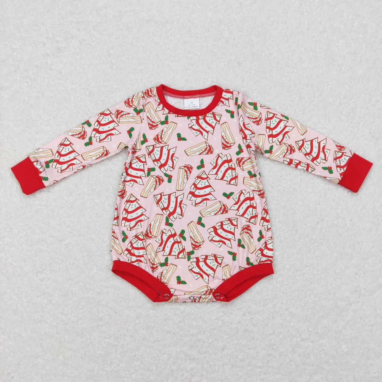 LR0284  baby girl cake pie christmas onesie