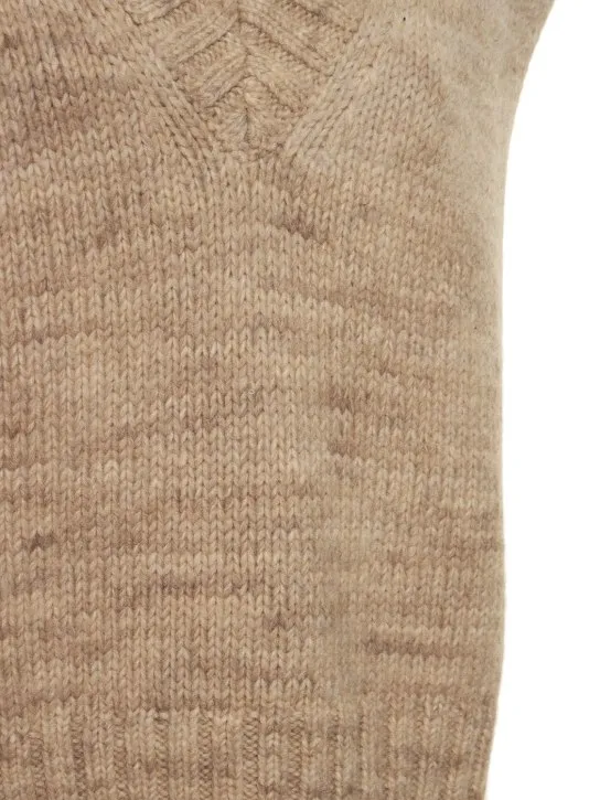 Maison Margiela   Open side alpaca blend knit vest 
