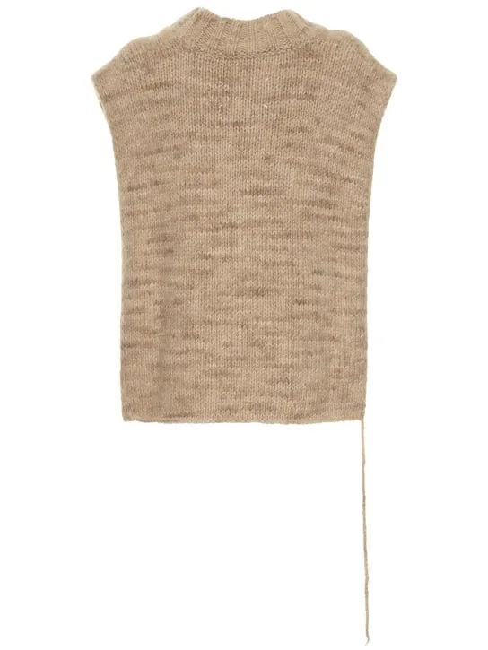 Maison Margiela   Open side alpaca blend knit vest 