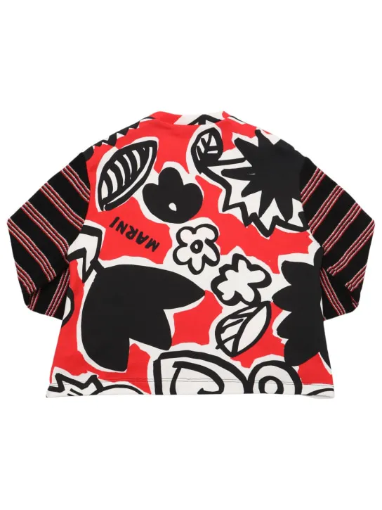 Marni Junior   Printed cotton sweatshirt 