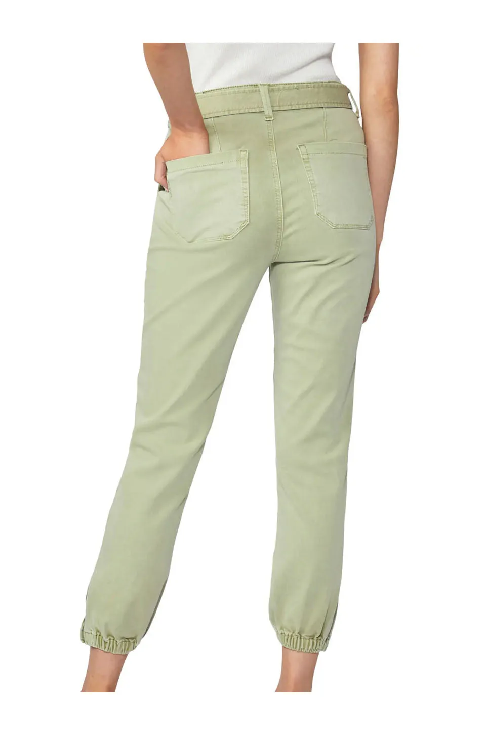 Mayslie Tie Joggers In Vintage Light Pistachio
