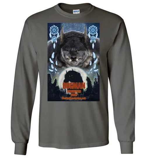 Men's Dogman Encounters Pathfinder Collection Long Sleeve T-Shirt (design 3, with straight border)