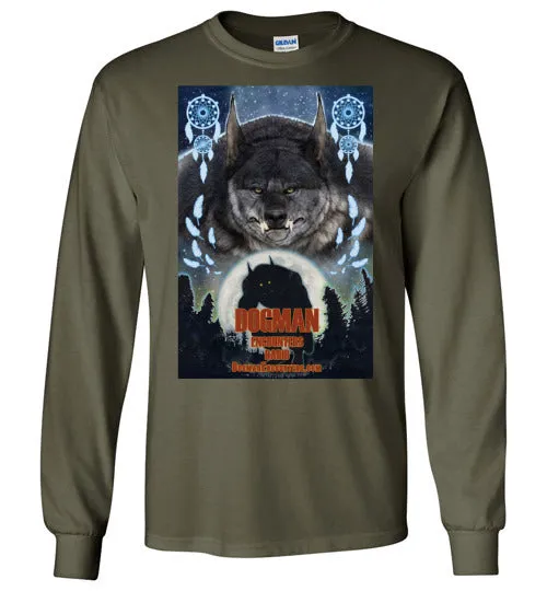 Men's Dogman Encounters Pathfinder Collection Long Sleeve T-Shirt (design 3, with straight border)