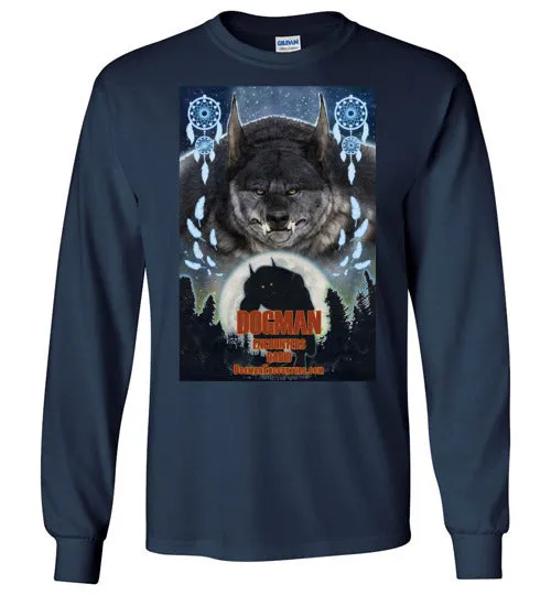 Men's Dogman Encounters Pathfinder Collection Long Sleeve T-Shirt (design 3, with straight border)