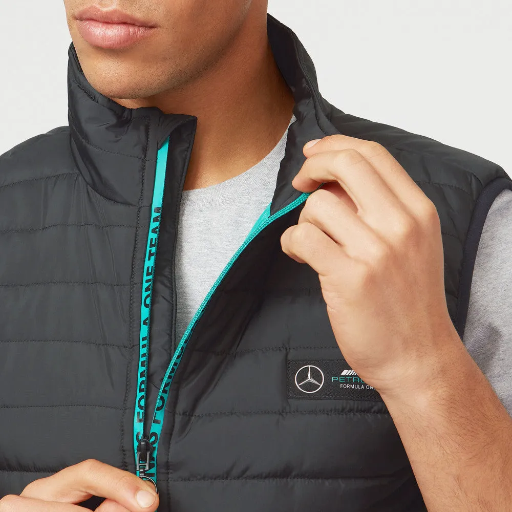 Mercedes Vest, Padded Lightweight, Black, 2022