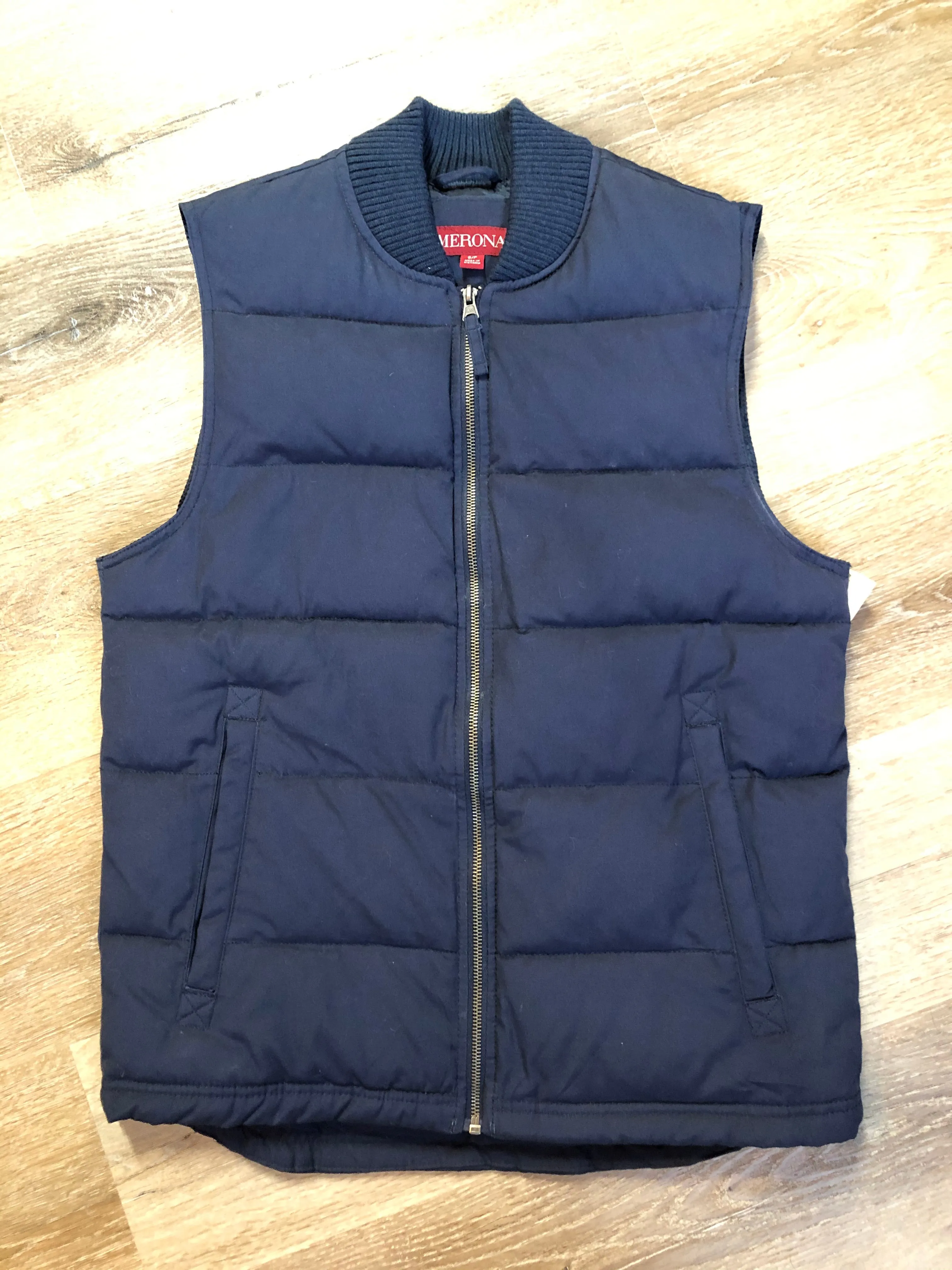Merona Navy Blue Puffer Vest, SOLD