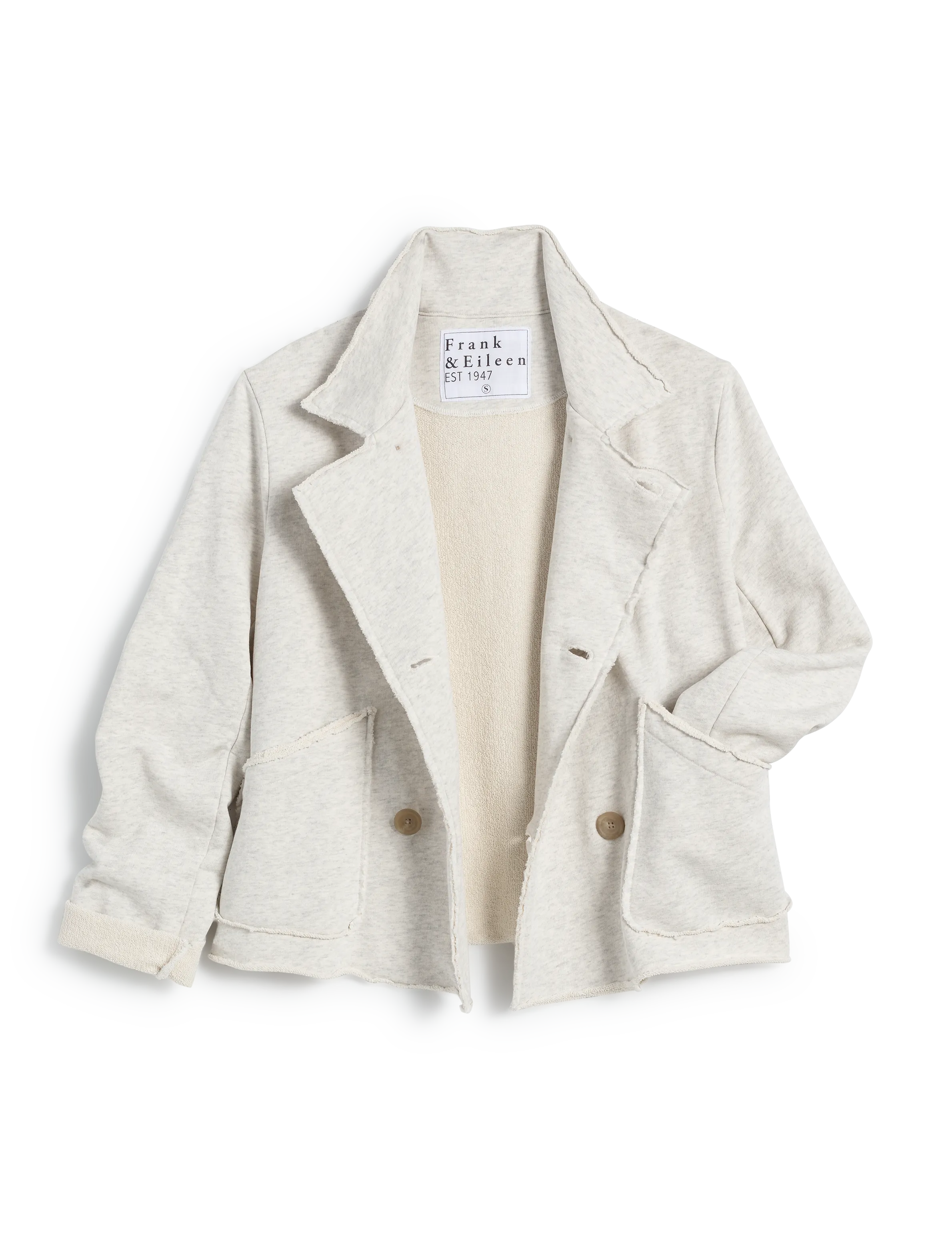 MINI BELFAST Heather White Melange, Triple Fleece