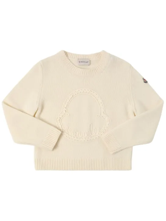 Moncler   Logo virgin wool &amp; cashmere sweater 