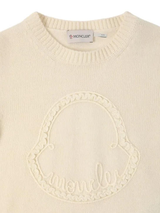 Moncler   Logo virgin wool &amp; cashmere sweater 