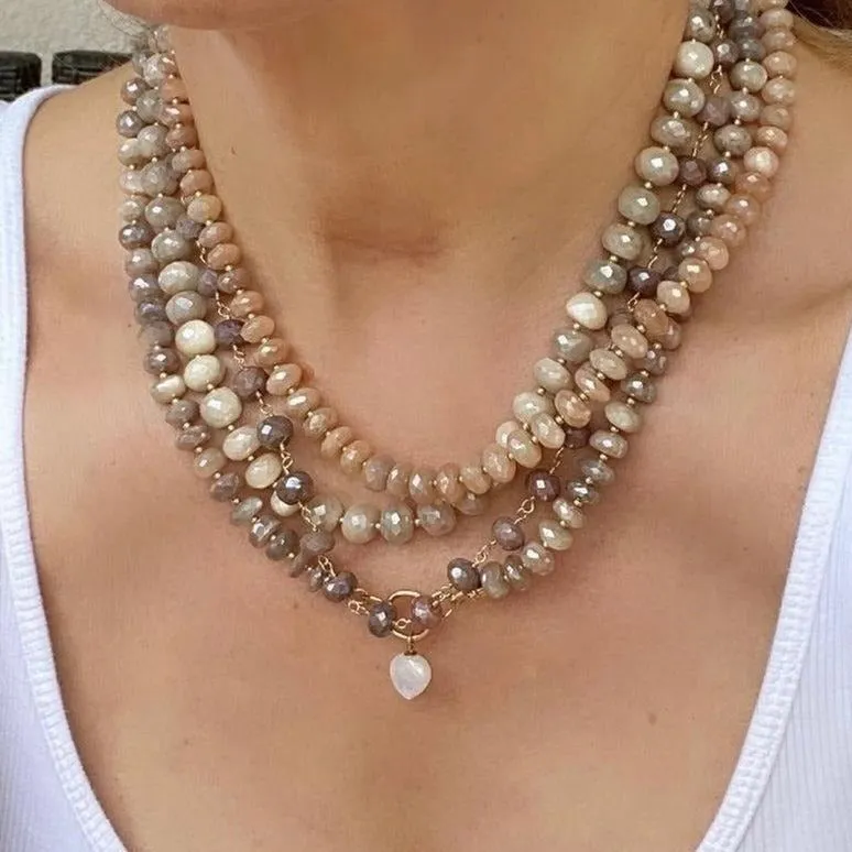 Moonstone Necklace - Chioccolato