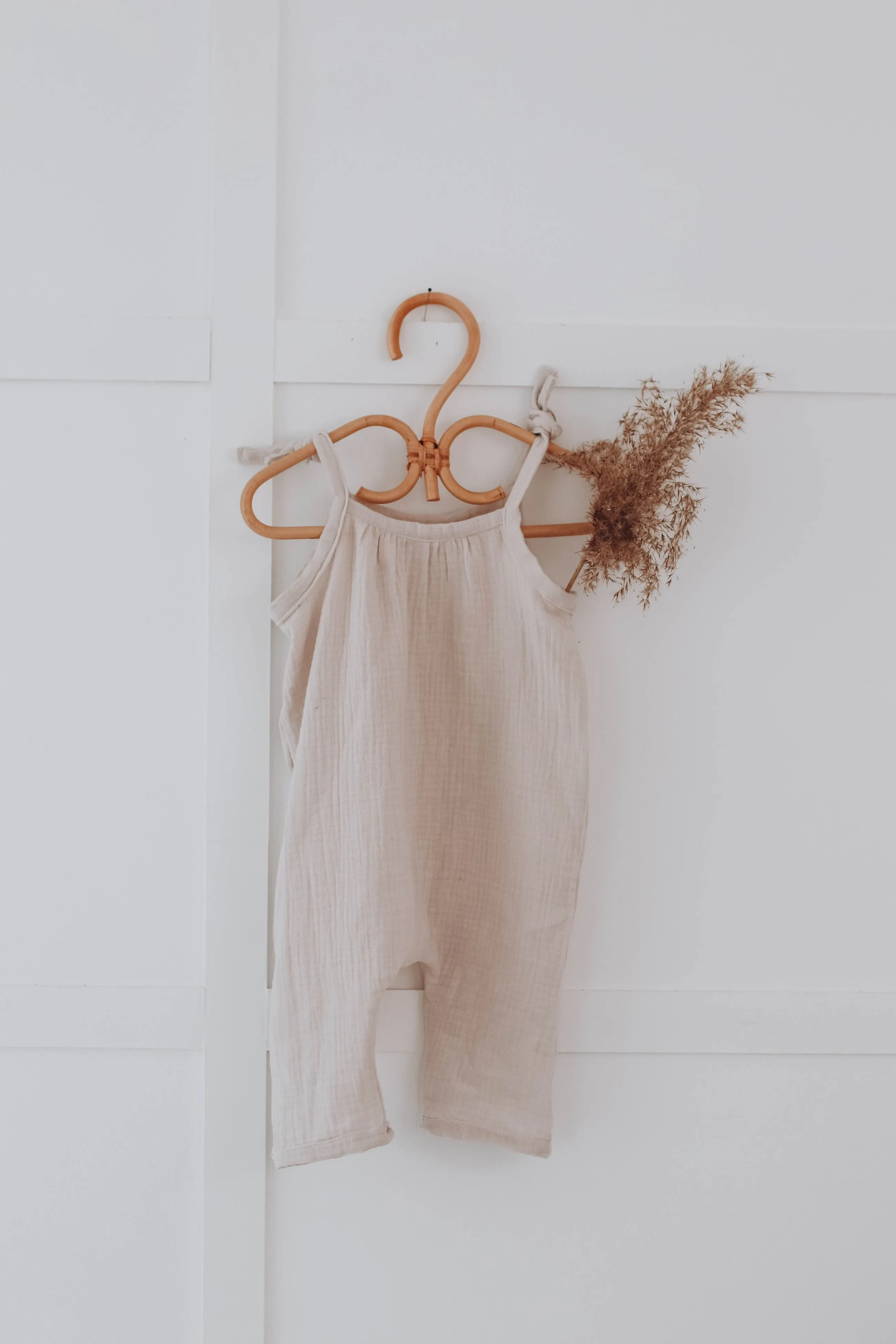 Muslin long leg romper with frills/ without frills