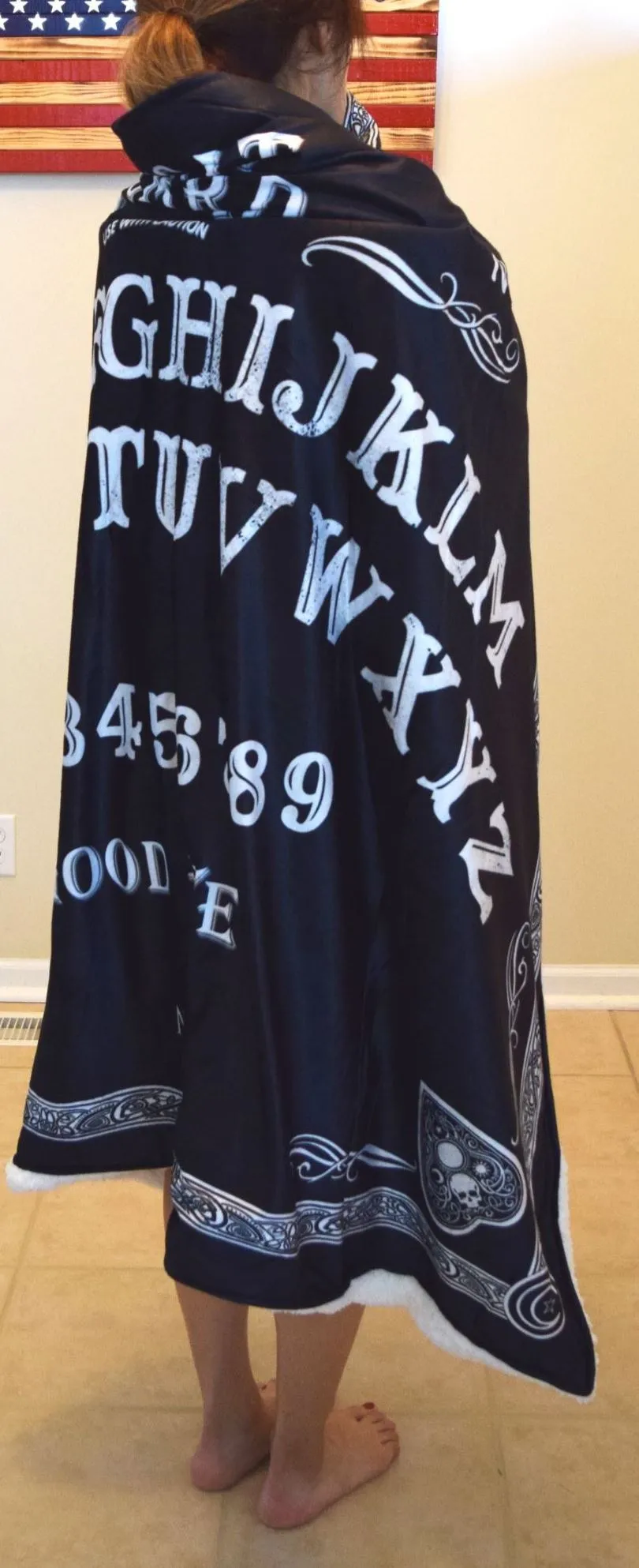 Nemesis Now Ouija Board Print Warm Blanket for Bed Couch Living Room All Season