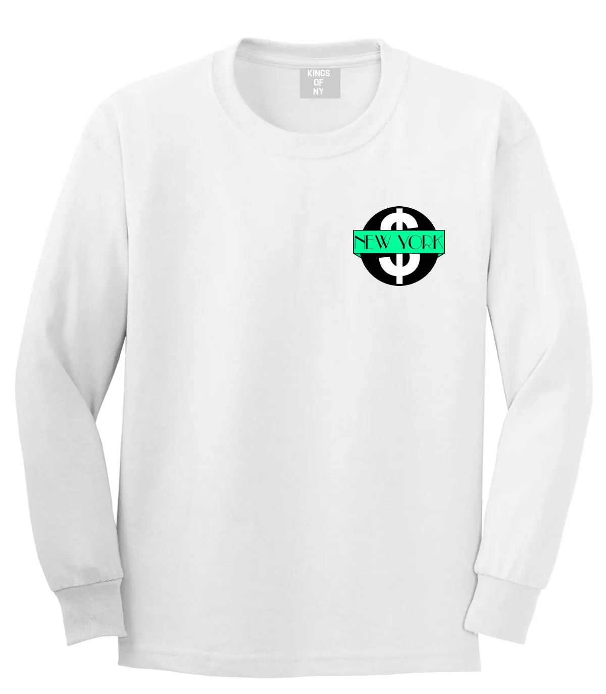 New York Mint Chest Logo Long Sleeve T-Shirt