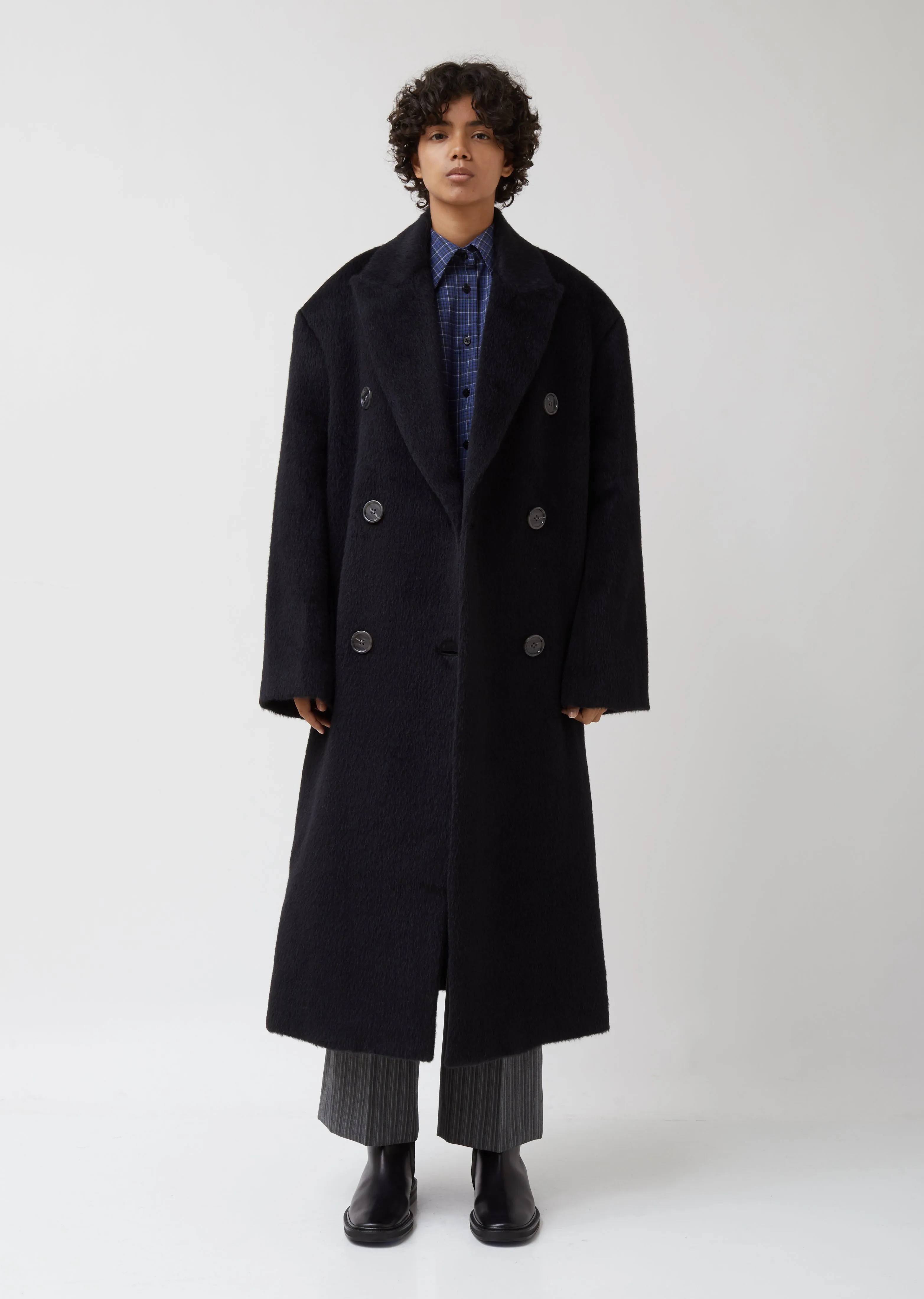 Octania Hairy Wool Coat