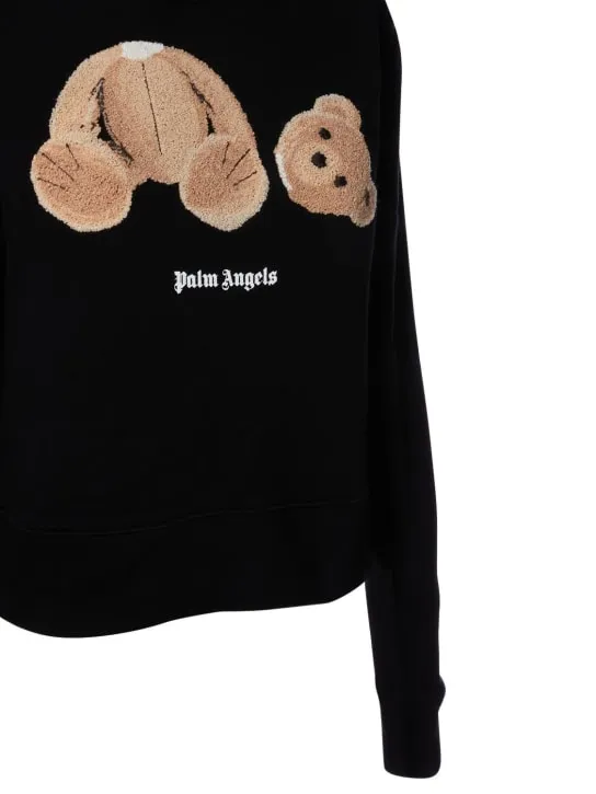 Palm Angels   Bear cotton jersey sweatshirt 
