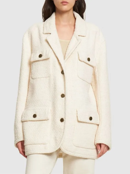 Philosophy Di Lorenzo Serafini   Single breasted bouclé jacket 