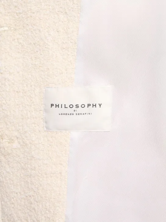 Philosophy Di Lorenzo Serafini   Single breasted bouclé jacket 
