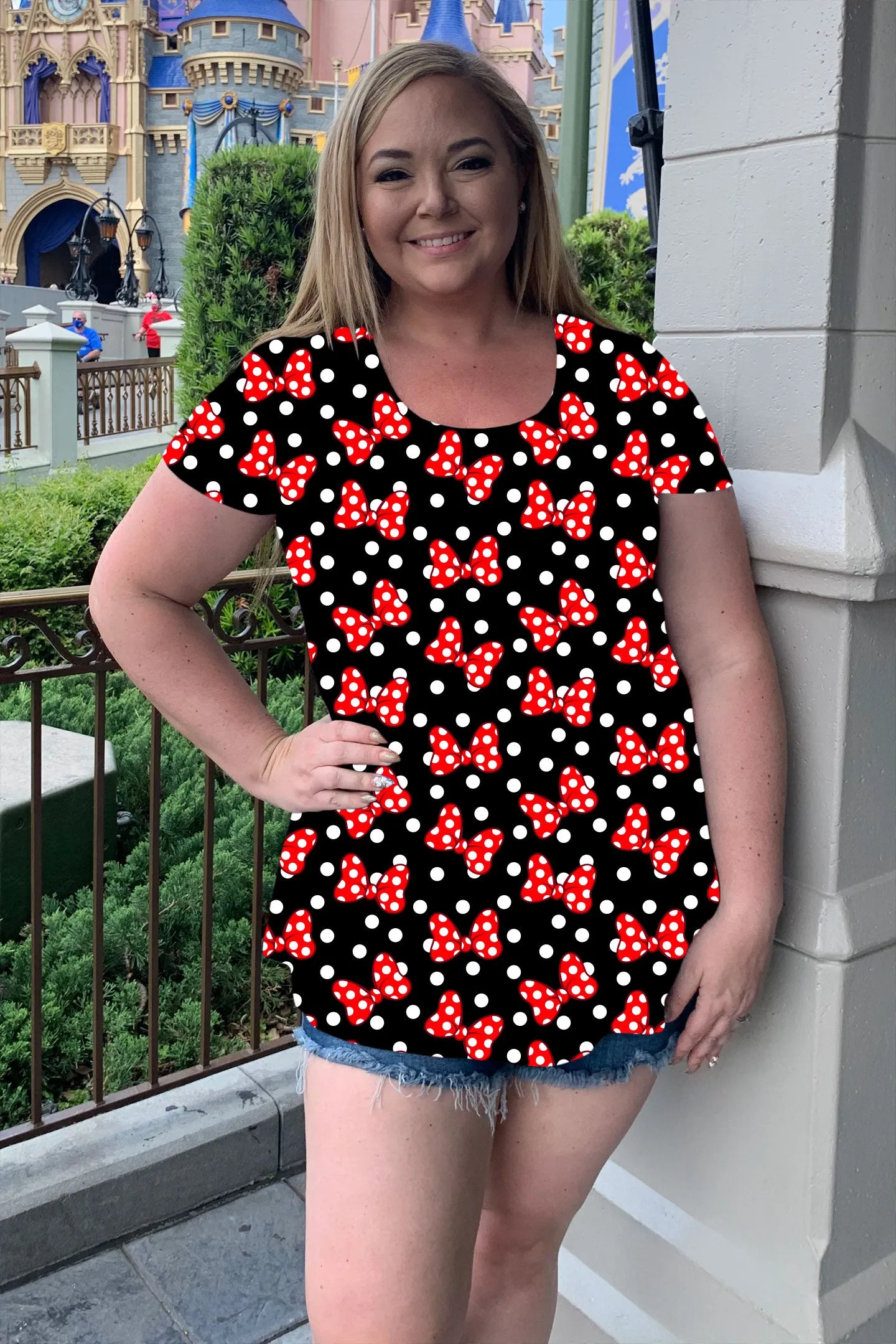 Polka Dot With Bows Women's Tunic