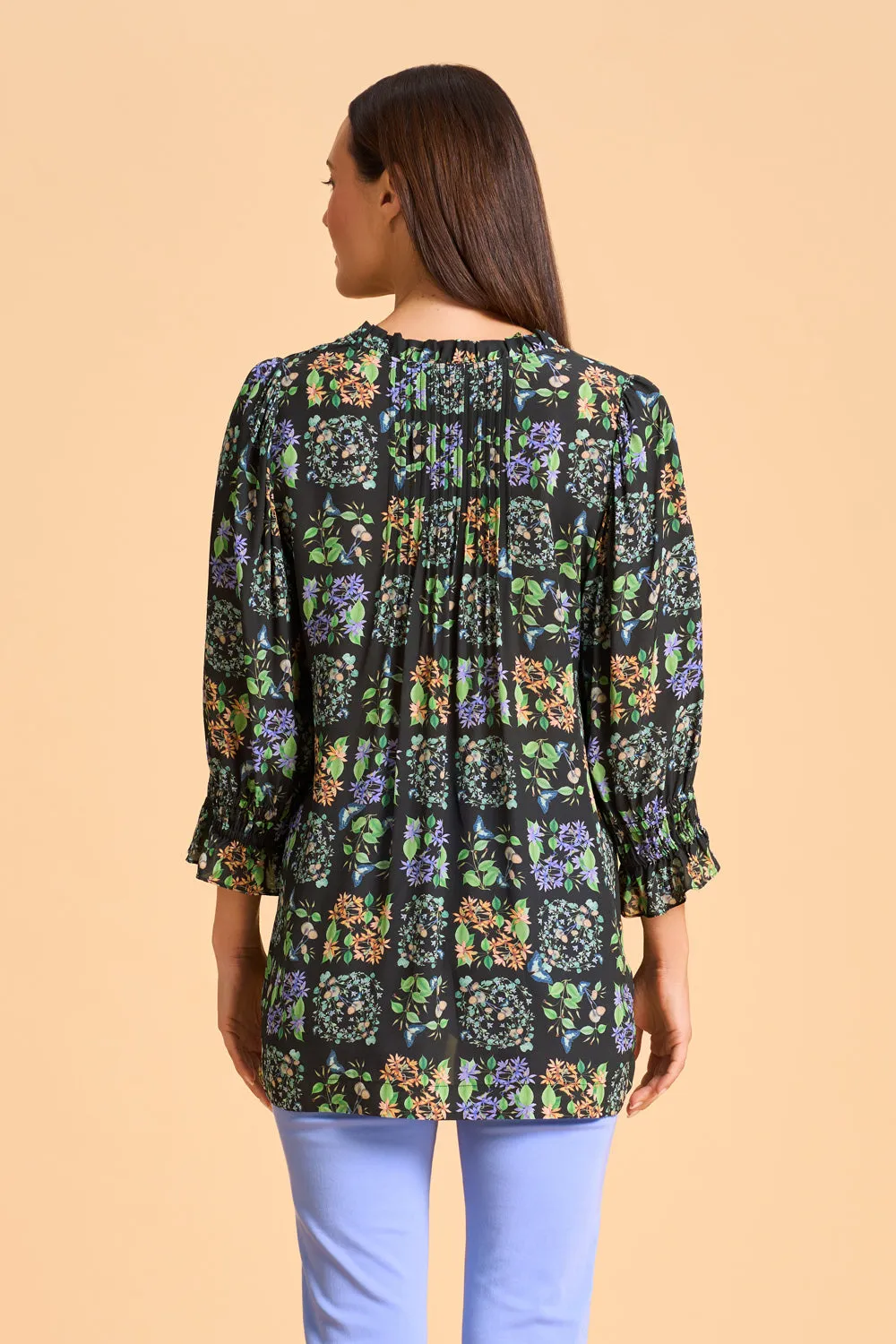 Printed Frill Detail Tunic