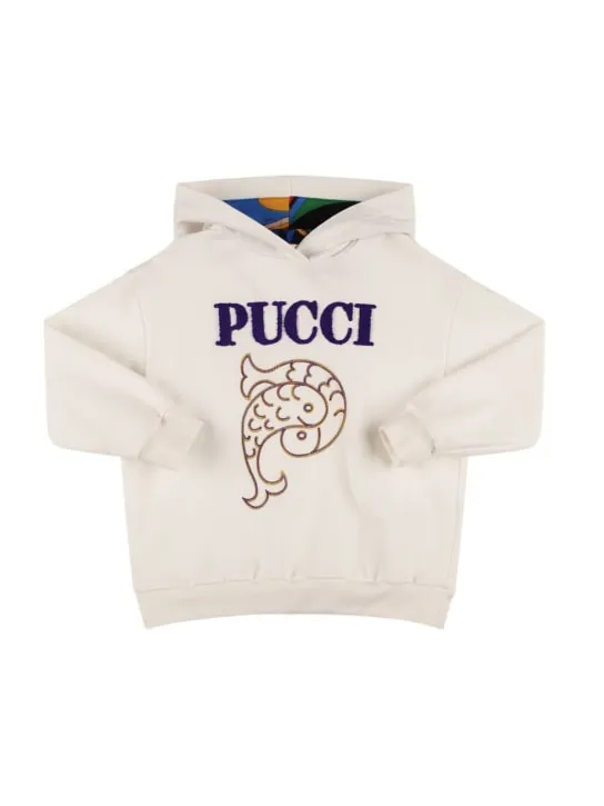 Pucci   Embroidered cotton hoodie 