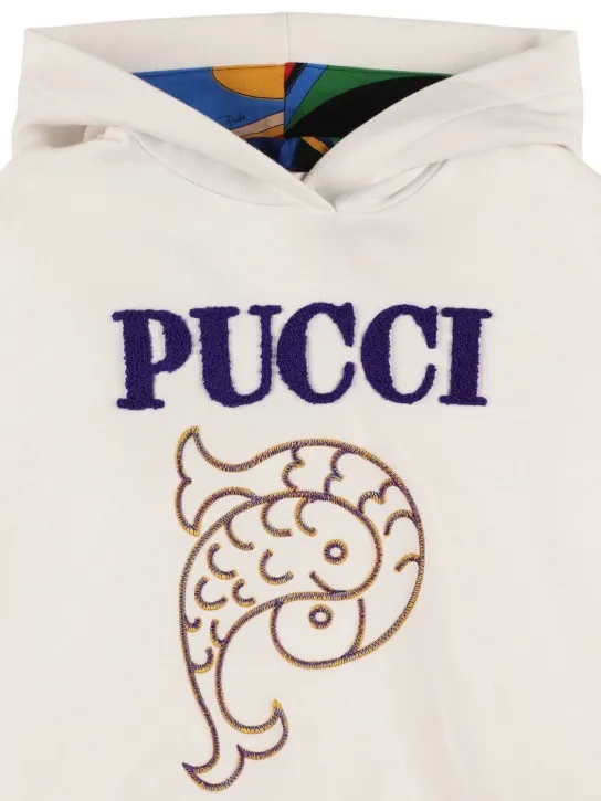 Pucci   Embroidered cotton hoodie 