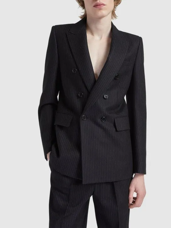 Saint Laurent   Double breast wool blend jacket 
