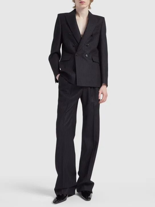 Saint Laurent   Double breast wool blend jacket 