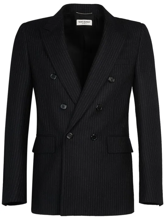 Saint Laurent   Double breast wool blend jacket 