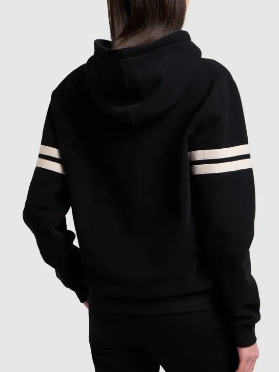 Saint Laurent   Embroidered cotton hoodie 