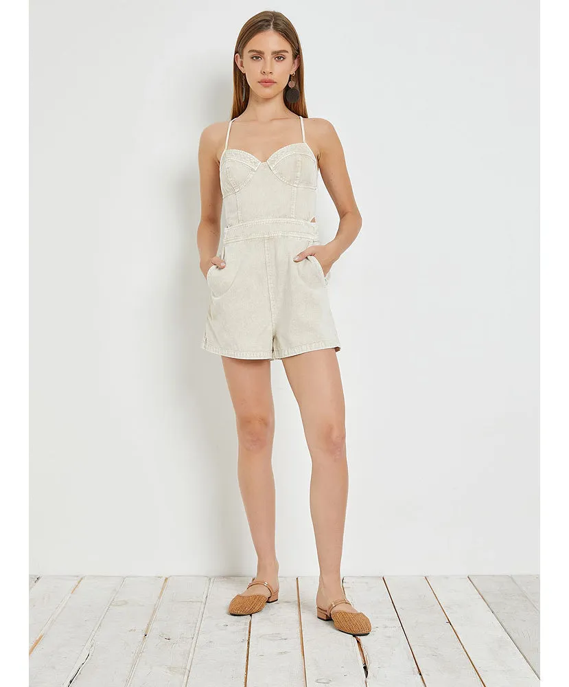 Saturdays Down South Denim Romper