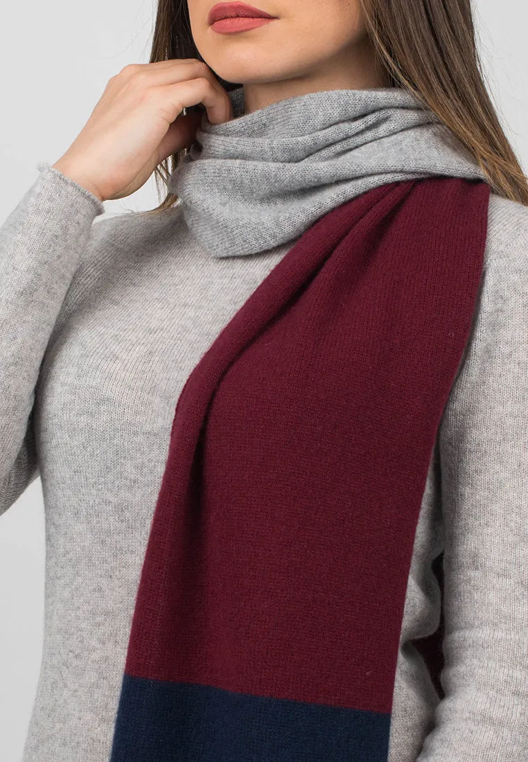 Sciarpa 3 colori 100% Cashmere