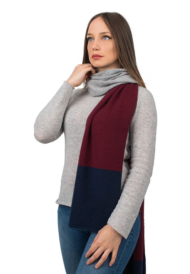 Sciarpa 3 colori 100% Cashmere