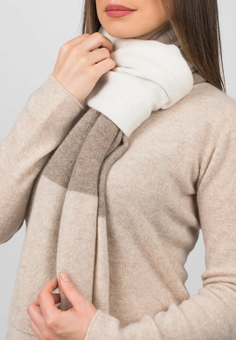 Sciarpa 3 colori 100% Cashmere