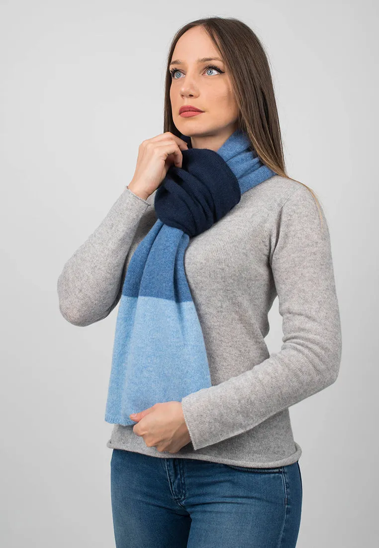 Sciarpa 3 colori 100% Cashmere