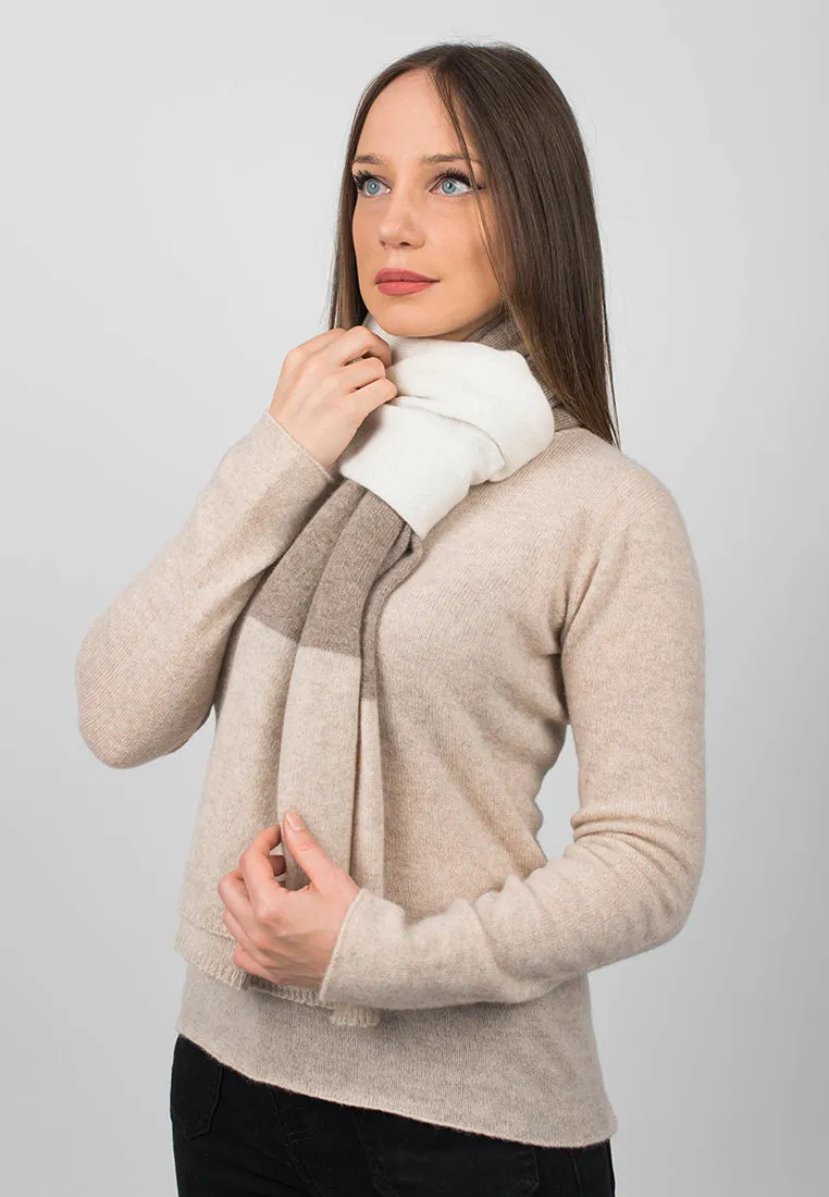 Sciarpa 3 colori 100% Cashmere