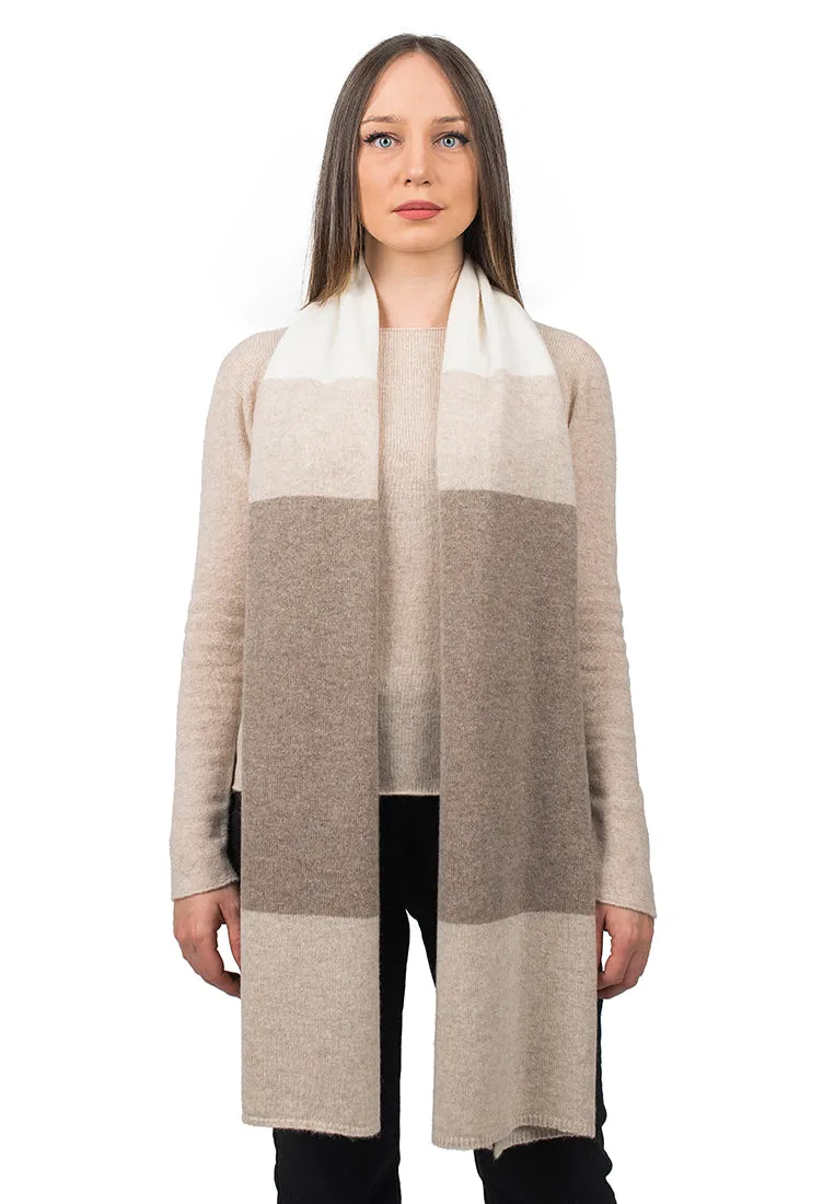 Sciarpa 3 colori 100% Cashmere