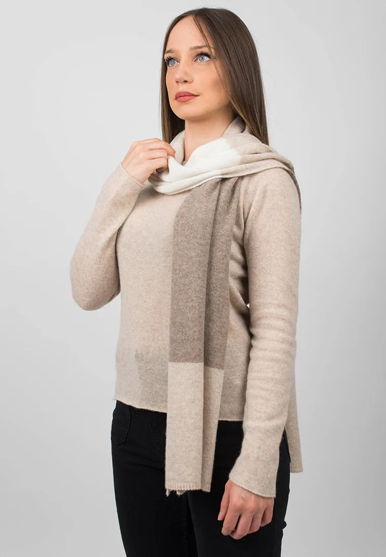 Sciarpa 3 colori 100% Cashmere