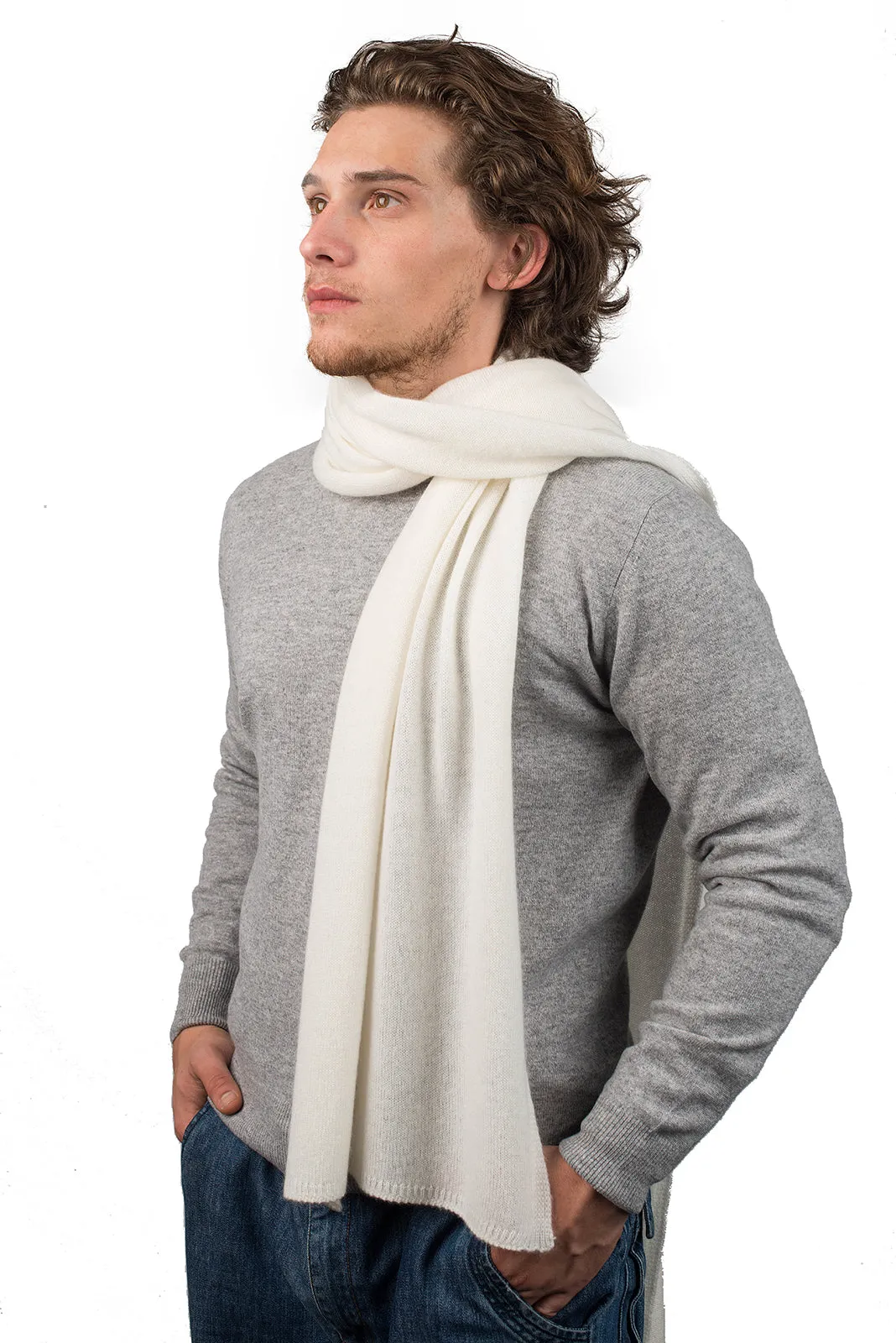 Sciarpa ampia 100% Cashmere