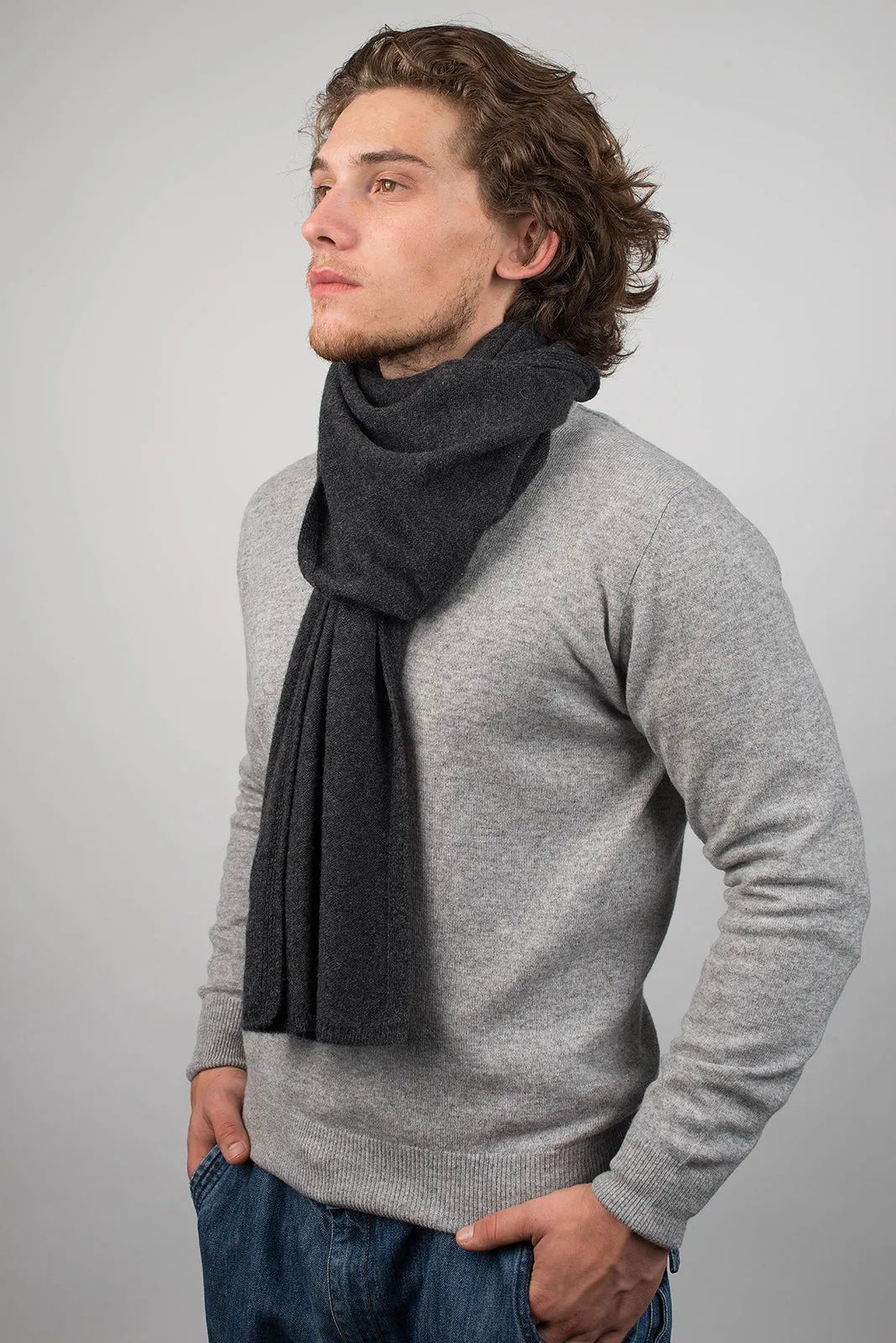 Sciarpa ampia 100% Cashmere