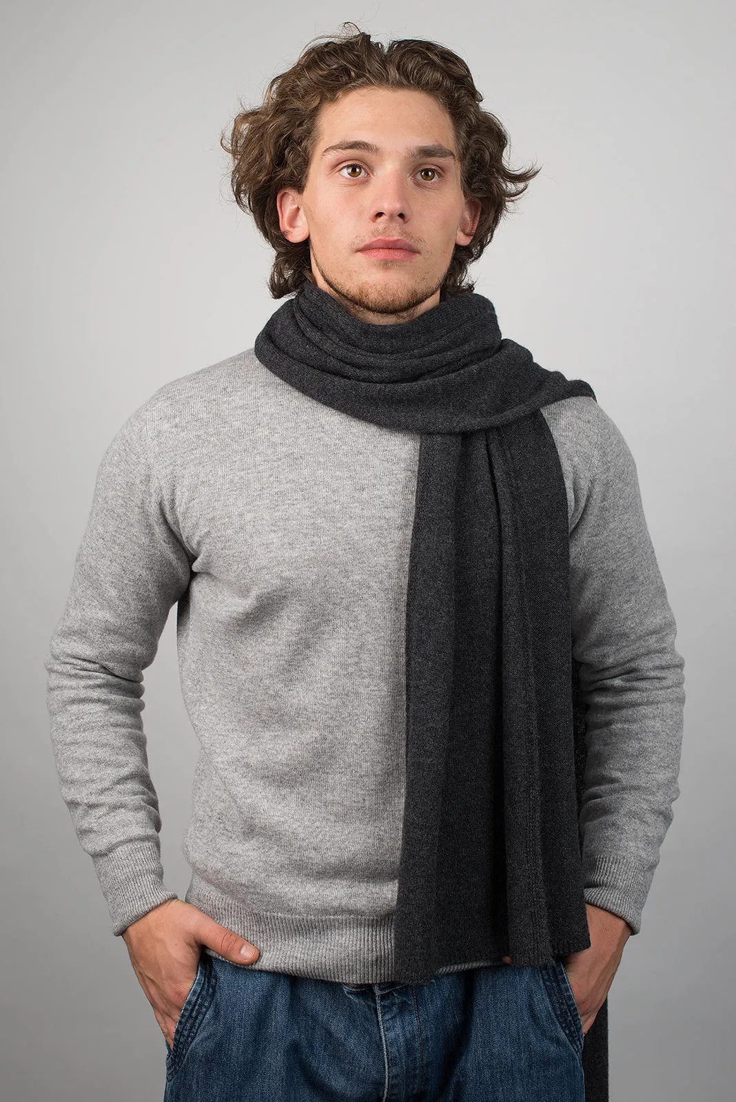 Sciarpa ampia 100% Cashmere