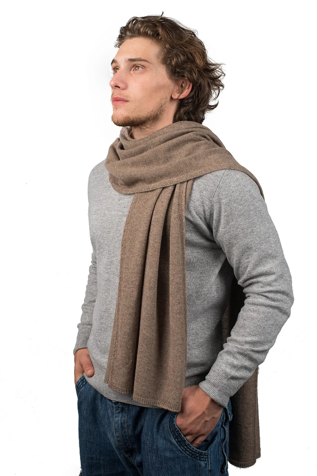 Sciarpa ampia 100% Cashmere