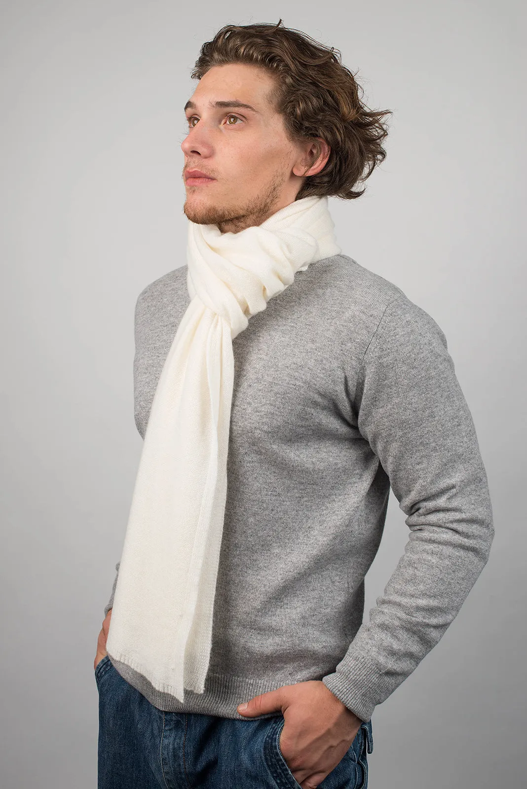 Sciarpa ampia 100% Cashmere