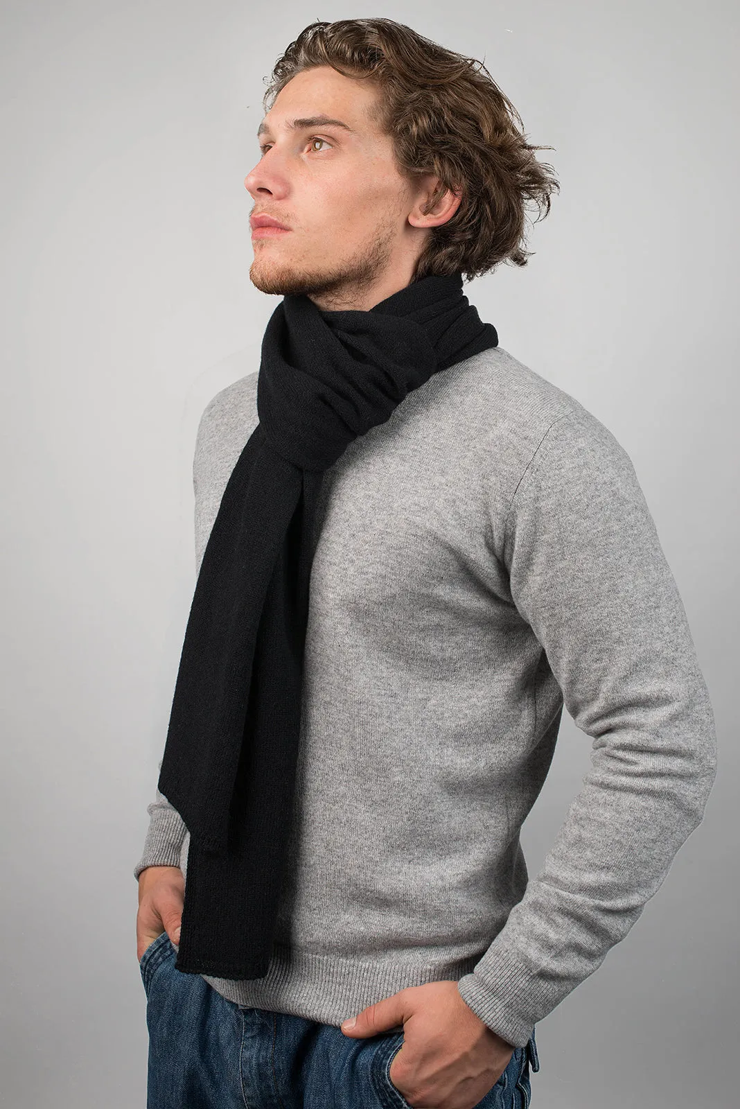 Sciarpa ampia 100% Cashmere