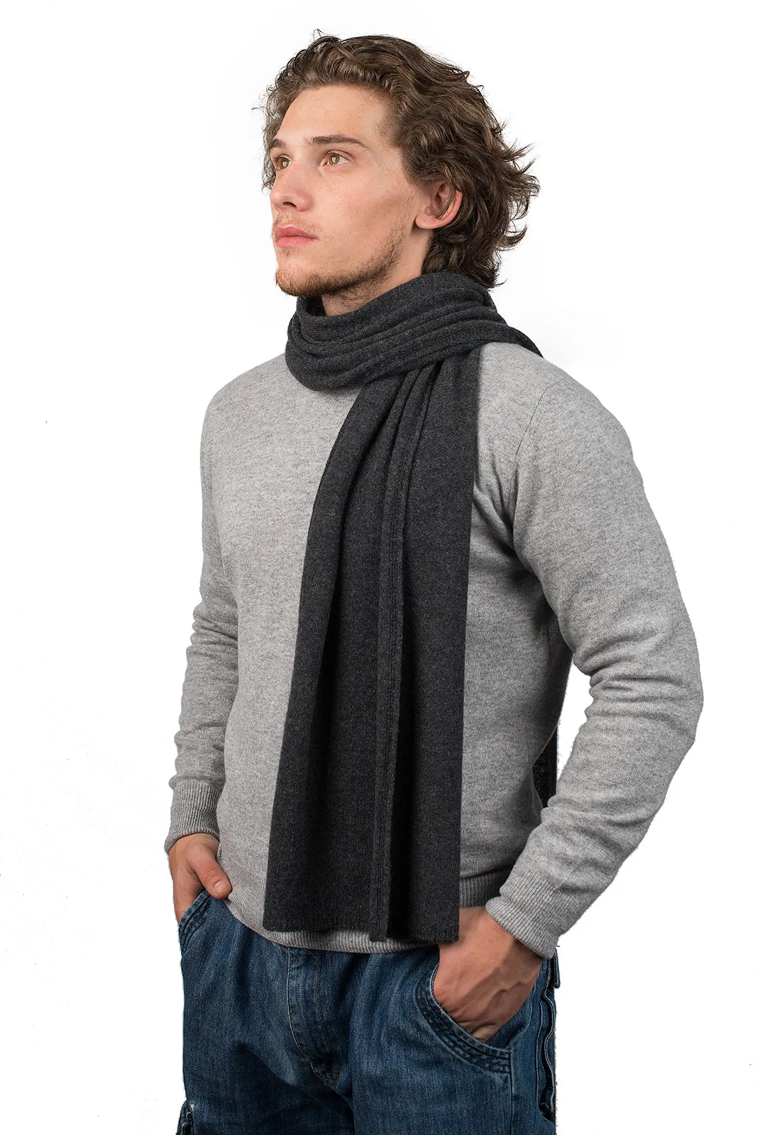 Sciarpa ampia 100% Cashmere