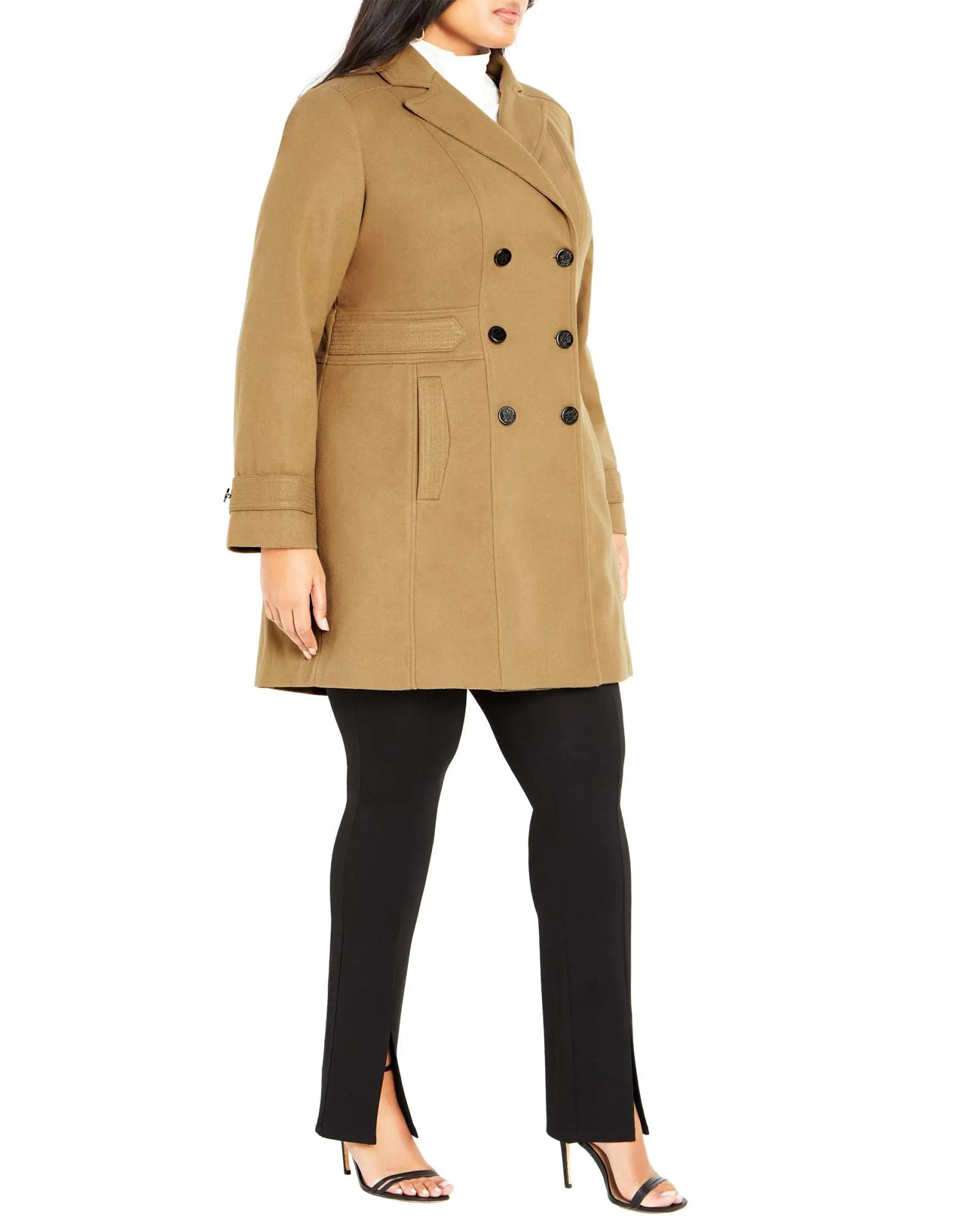 Shelly Military Coat | Camel